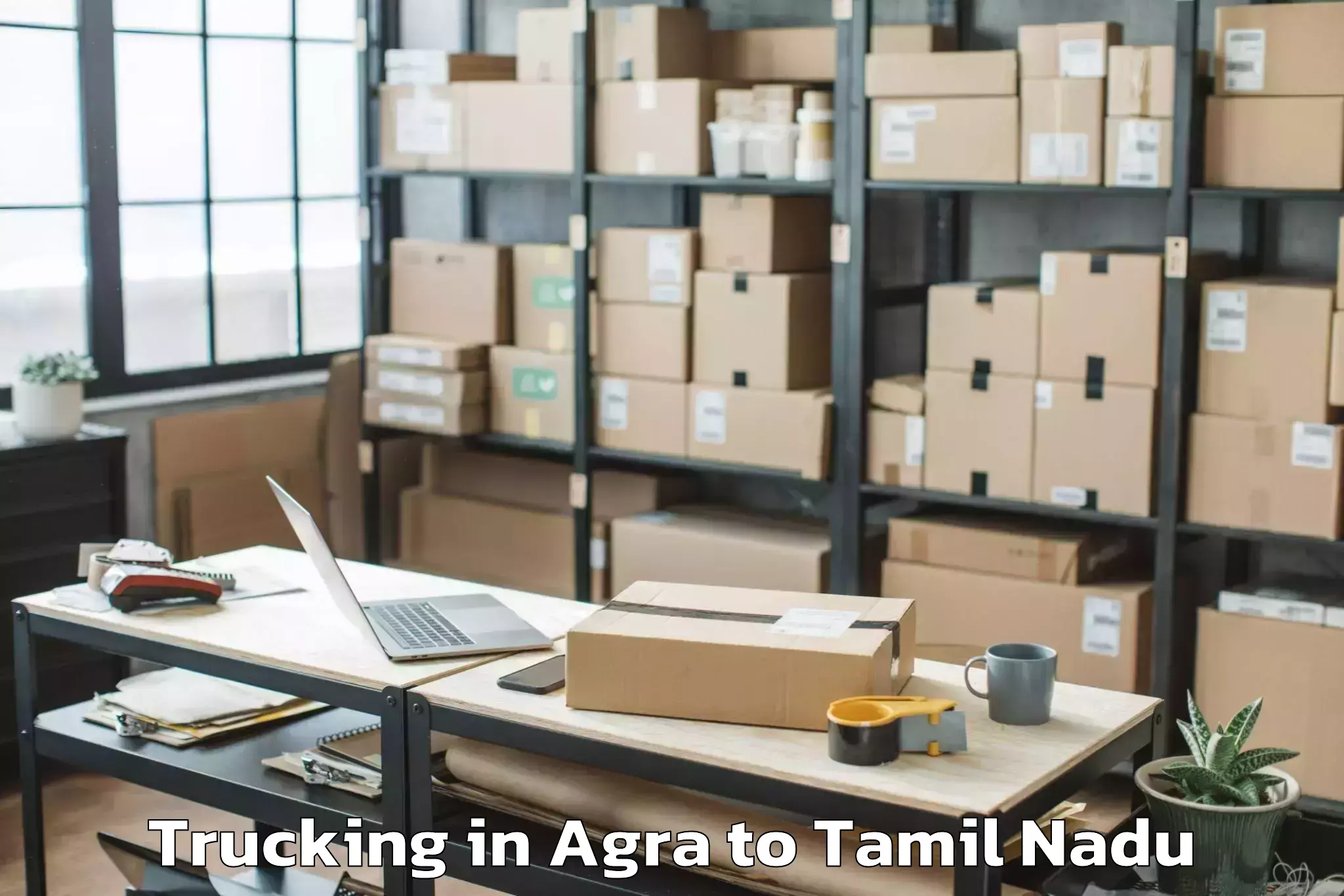 Book Agra to Pudukkottai Trucking Online